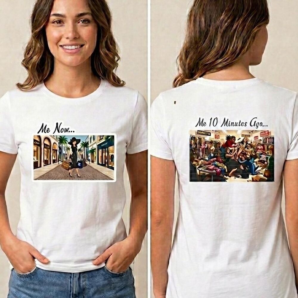 Women's White Shopper T-shirt
